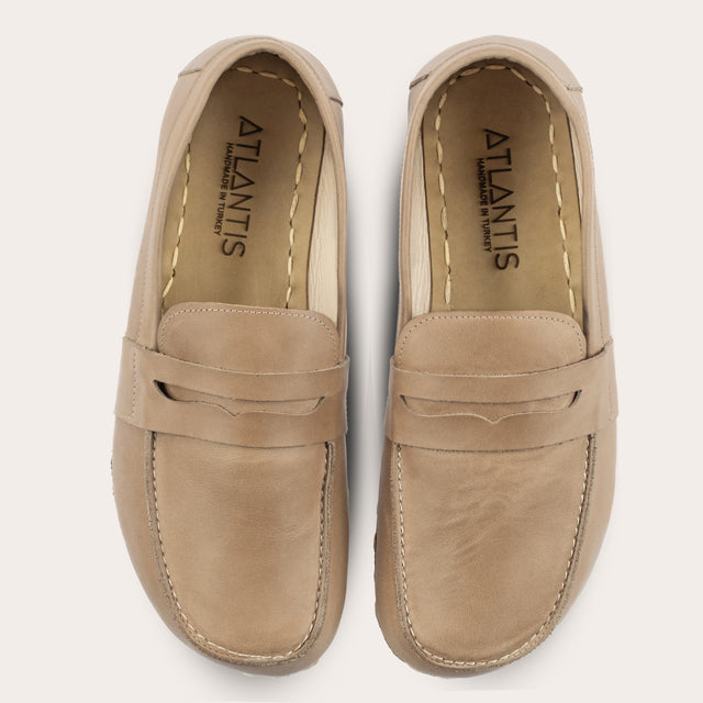 Hellbraune Pennyloafer für Herren