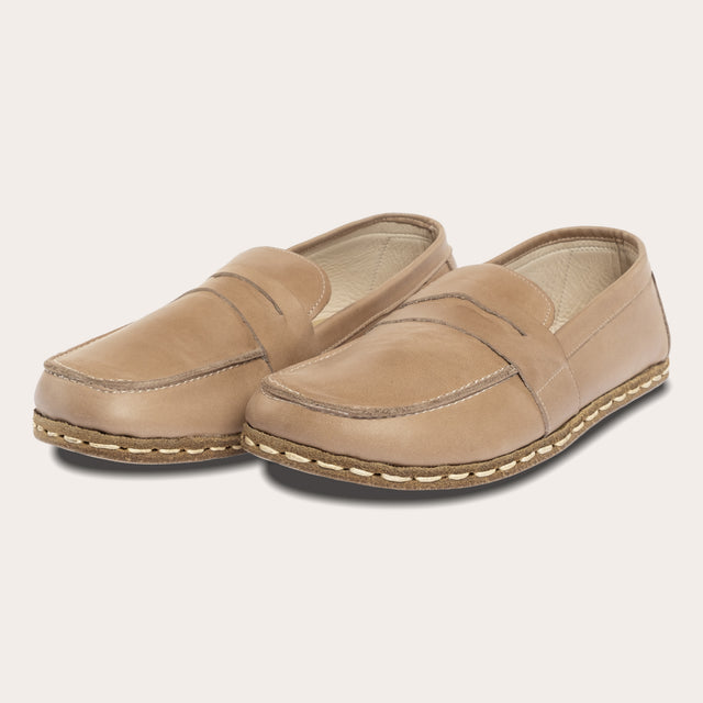 Hellbraune Pennyloafer für Herren