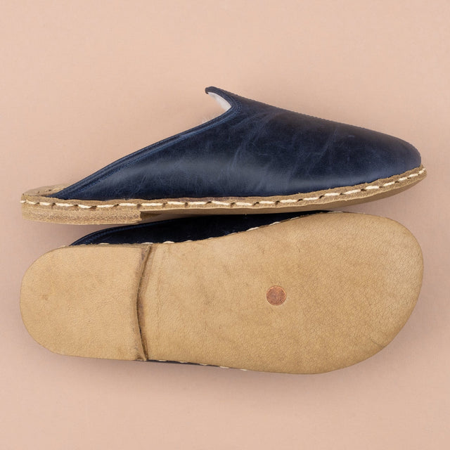 Blaue Barefoot Shearlings für Herren