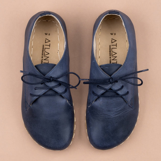Blaue Oxfords für Damen