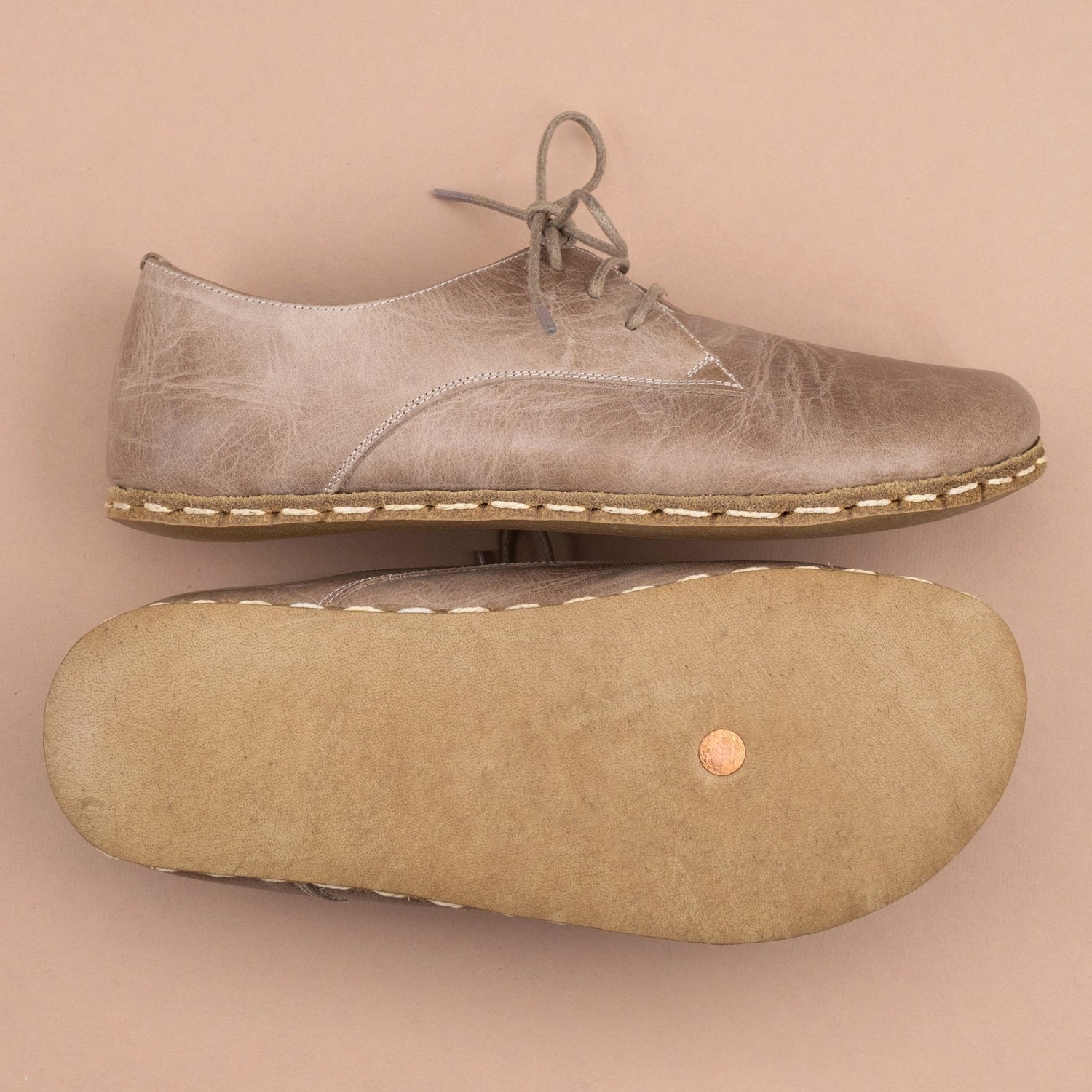 Hellbraune Oxford-Schuhe für Herren