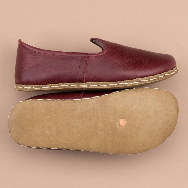 Scharlachrote Barfußschuhe für Damen