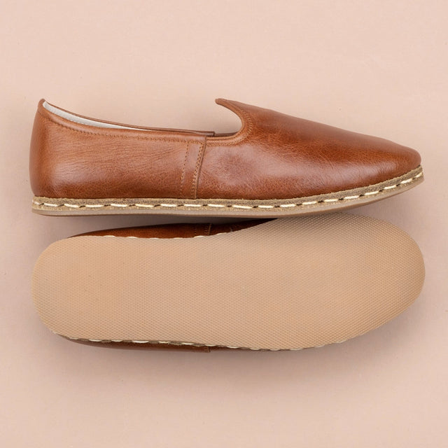 Yemeni Kadın Antik Kahverengi Slip On Ayakkabı