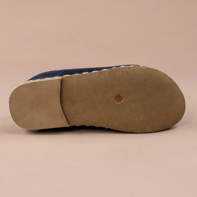 Blaue Barefoot Shearlings für Herren