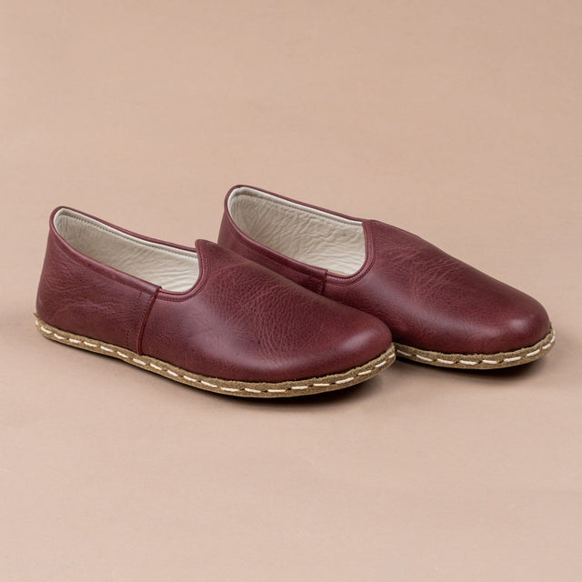 Scharlachrote Barfußschuhe für Damen