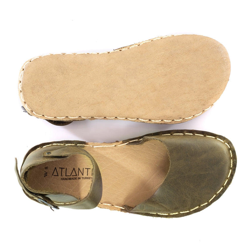 Grüne Barfußsandalen