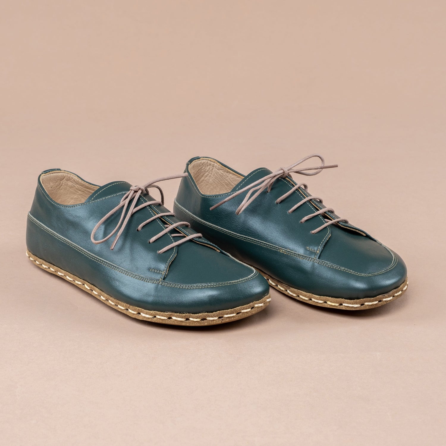 Flaschengrüne Barfuß-Sneaker für Herren