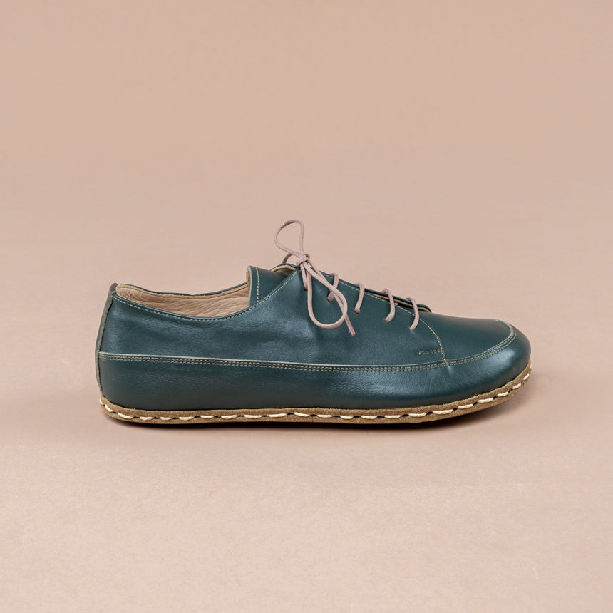 Flaschengrüne Barfuß-Sneaker für Herren