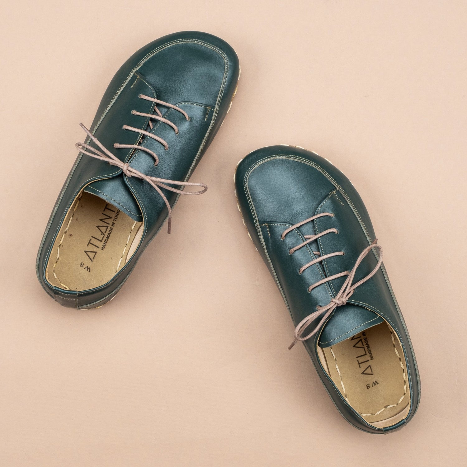 Flaschengrüne Barfuß-Sneaker für Herren