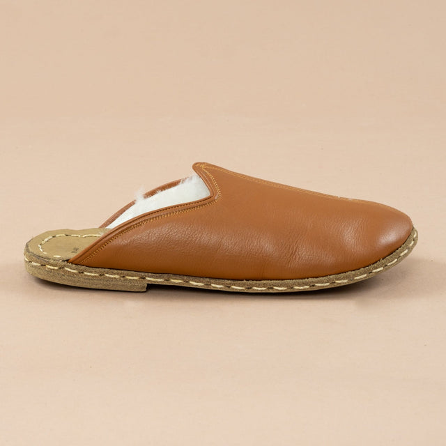 Erkek Cocoa Barefoot Kürklü Terlik