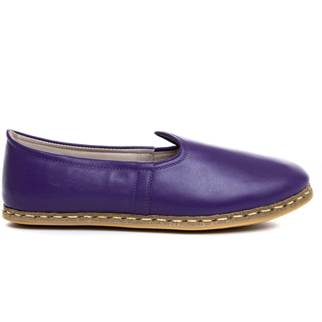 Yemeni Kadın Koyu Mor Slip On Ayakkabı