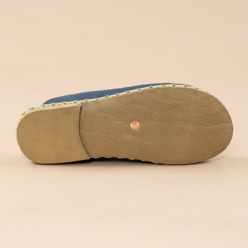Women's Navy Barefoot Slippers