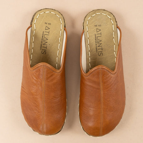 Men's Leather Peru Barefoot Slippers