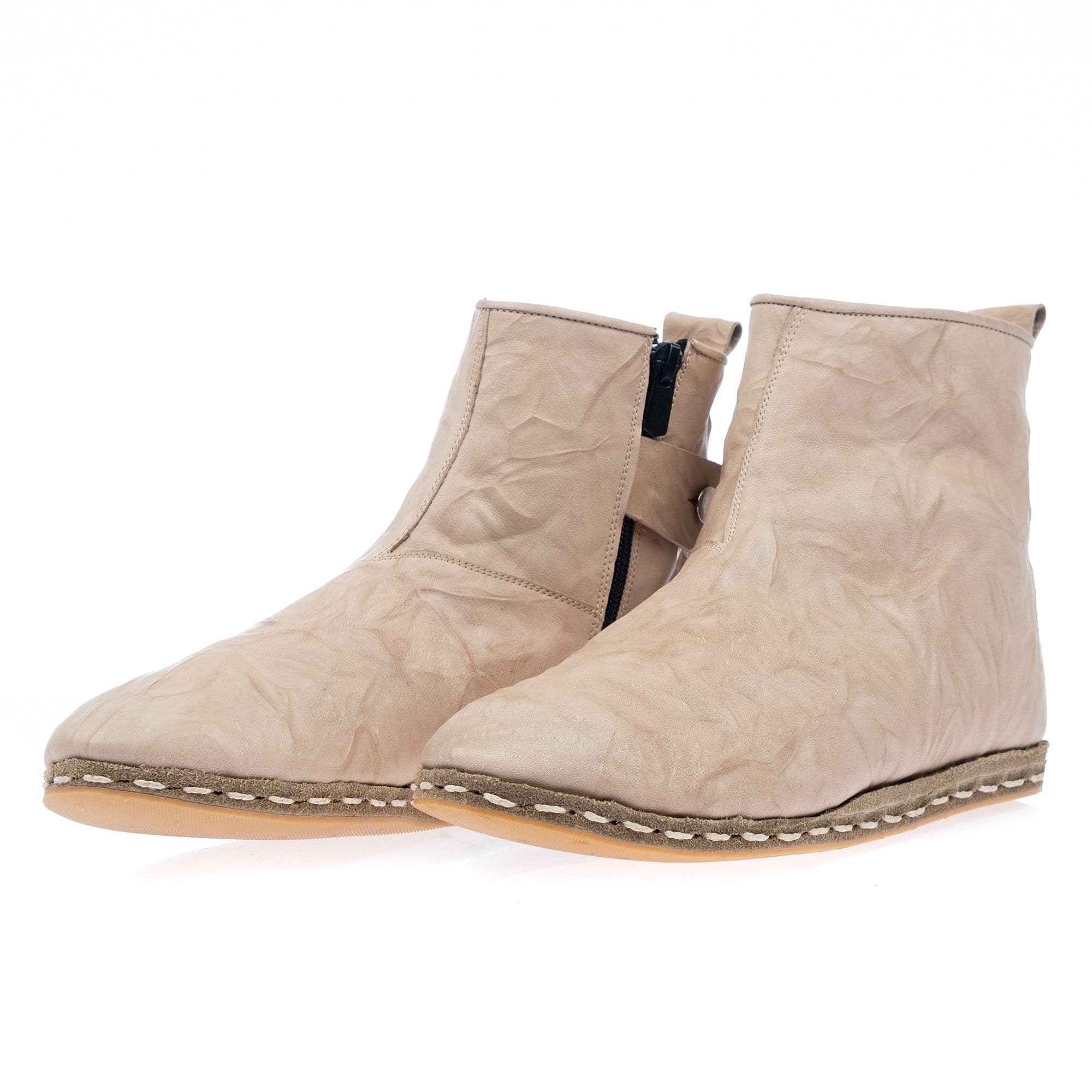 Beige Stiefel für Damen