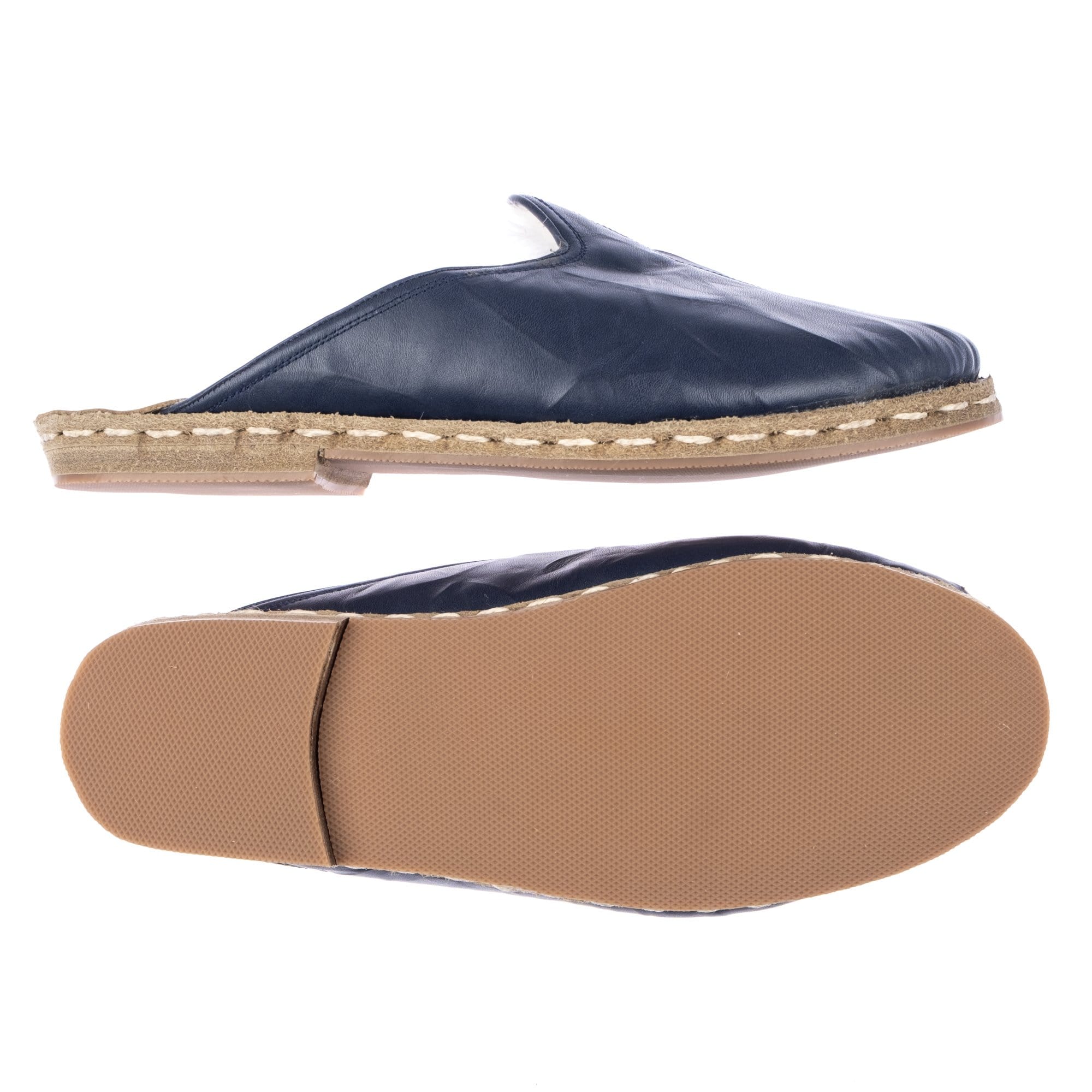 Marineblauer Shearling für Damen