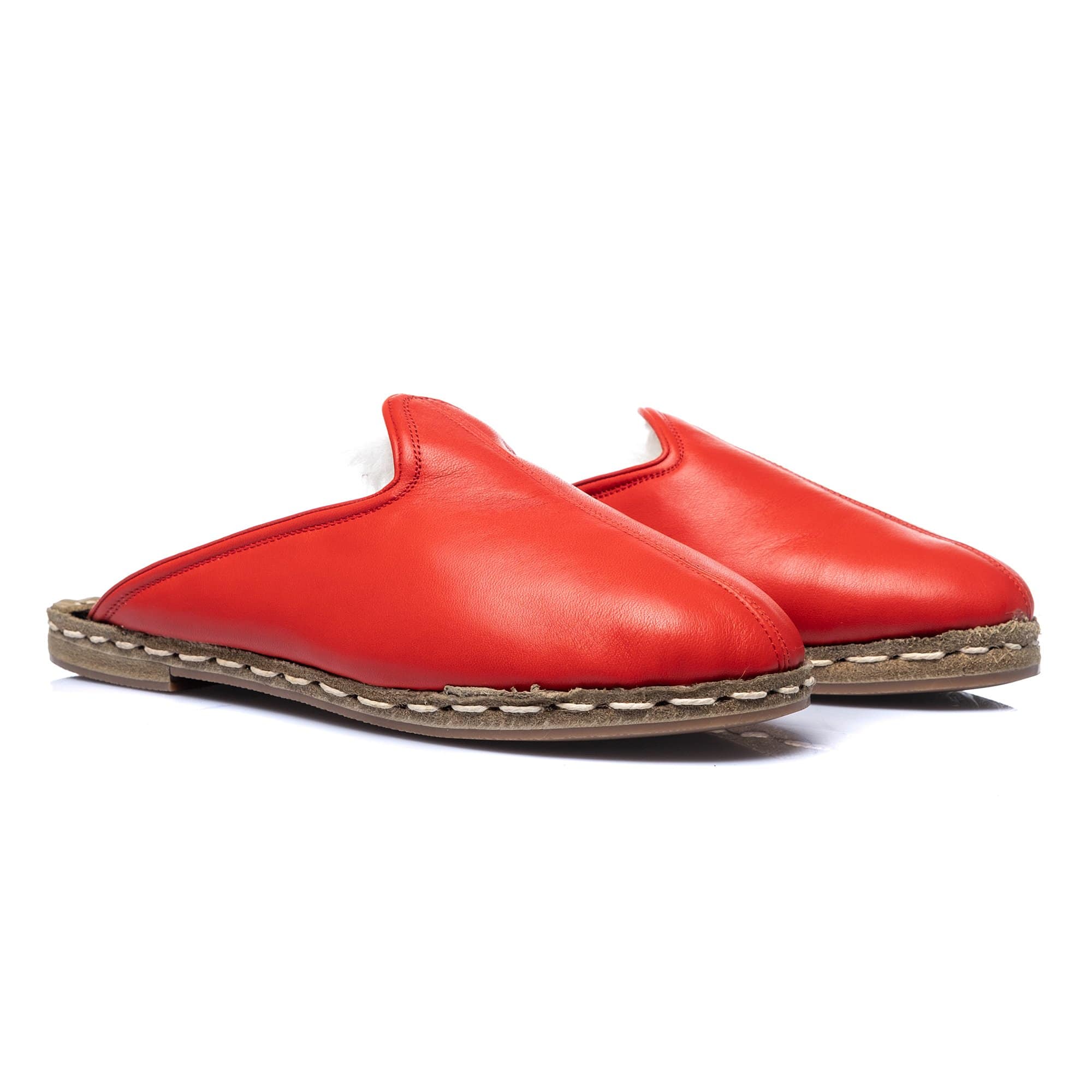 Rote Shearlings für Herren