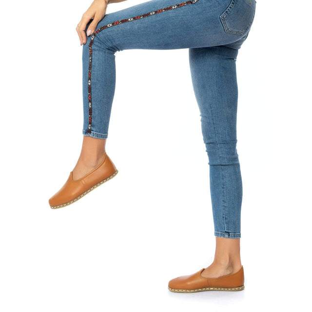 Yemeni Kadın Kakao Slip On Ayakkabı