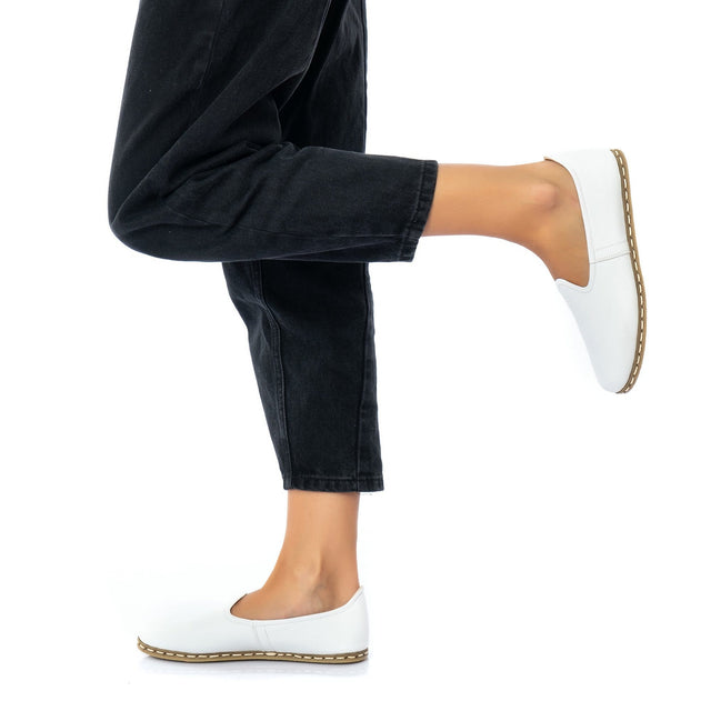 Clearance - Men's White Slip On Shoes