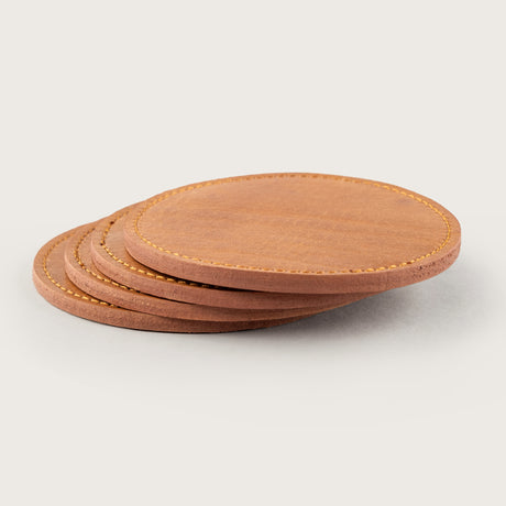 Atlantis Saddle Leather Coaster Set - Atlantis Handmade Shoes - 4110061335549