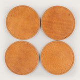 Atlantis Saddle Leather Coaster Set - Atlantis Handmade Shoes - 4110061335549