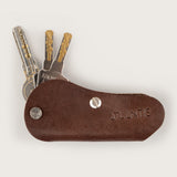 Atlantis Brown Leather Key Holder - Atlantis Handmade Shoes - 4110061434549