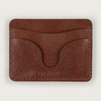 Atlantis Brown Leather Travel Card Holder - Atlantis Handmade Shoes - 4110061471544