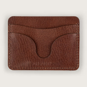 Atlantis Brown Leather Travel Card Holder - Atlantis Handmade Shoes - 4110061471544