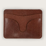Atlantis Brown Leather Travel Card Holder - Atlantis Handmade Shoes - 4110061471544