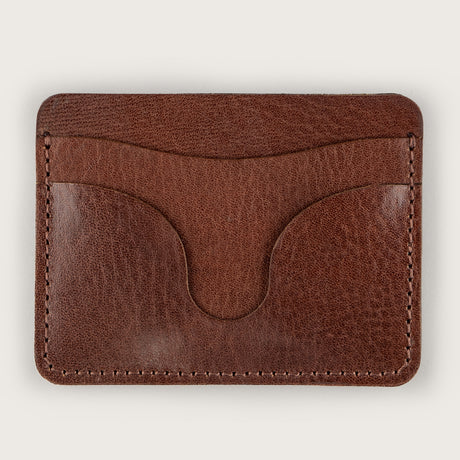 Atlantis Brown Leather Travel Card Holder - Atlantis Handmade Shoes - 4110061471544