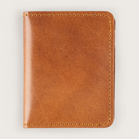 Atlantis Saddle Leather Vertical Bifold Wallet - Atlantis Handmade Shoes - 4110061480546