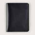 Atlantis Black Leather Vertical Bifold Wallet - Atlantis Handmade Shoes - 4110061476549