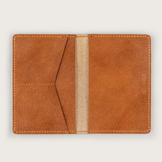 Atlantis Saddle Leather Passport Holder - Atlantis Handmade Shoes - 4110061456541