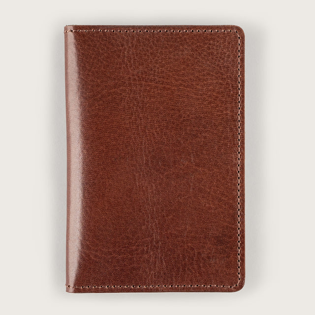 Atlantis Brown Leather Passport Holder - Atlantis Handmade Shoes - 4110061455544