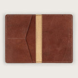 Atlantis Brown Leather Passport Holder - Atlantis Handmade Shoes - 4110061455544