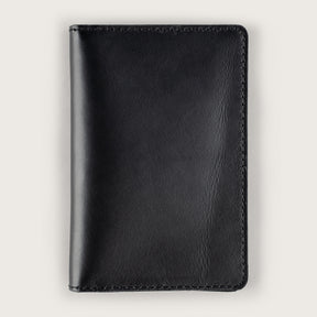 Atlantis Black Leather Passport Holder - Atlantis Handmade Shoes - 4110061452543