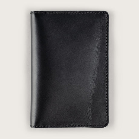 Atlantis Black Leather Passport Holder - Atlantis Handmade Shoes - 4110061452543
