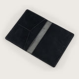 Atlantis Black Leather Passport Holder - Atlantis Handmade Shoes - 4110061452543