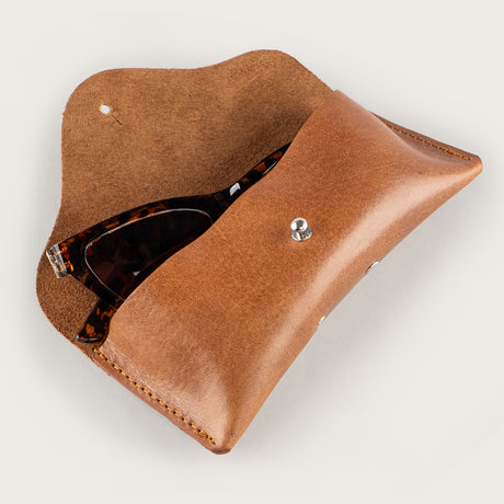 Atlantis Saddle Leather Sunglasses Case - Atlantis Handmade Shoes - 4110061464546