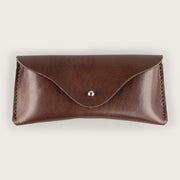 Atlantis Brown Leather Sunglasses Case - Atlantis Handmade Shoes - 4110061463549