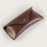 Atlantis Brown Leather Sunglasses Case - Atlantis Handmade Shoes - 4110061463549