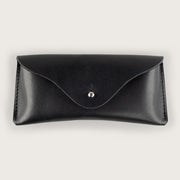 Atlantis Black Leather Sunglasses Case - Atlantis Handmade Shoes - 4110061460548