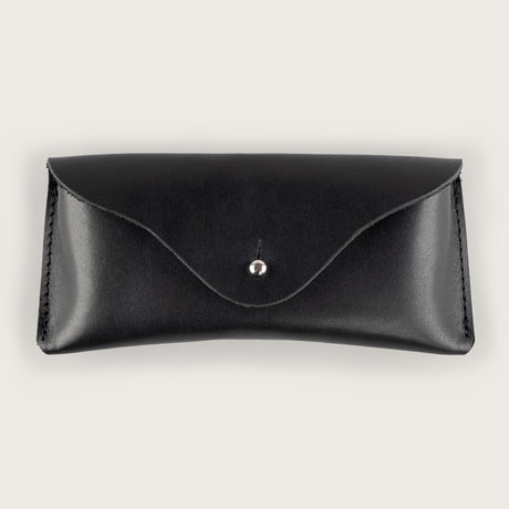Atlantis Black Leather Sunglasses Case - Atlantis Handmade Shoes - 4110061460548