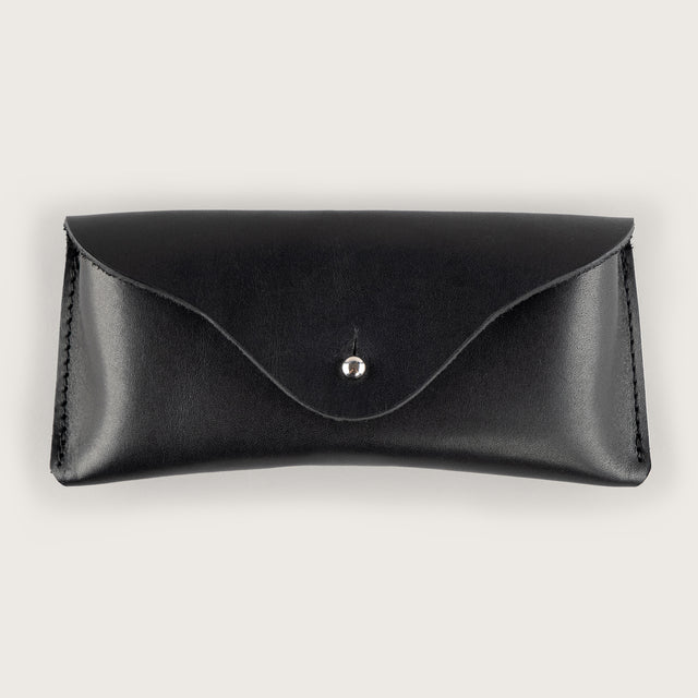 Atlantis Black Leather Sunglasses Case - Atlantis Handmade Shoes - 4110061460548