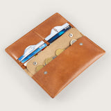 Atlantis Saddle Leather Large Wallet - Atlantis Handmade Shoes - 4110061446542