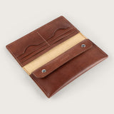 Atlantis Brown Leather Large Wallet - Atlantis Handmade Shoes - 4110061443541