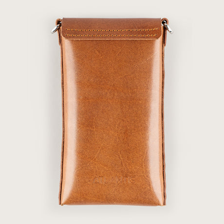Atlantis Saddle Leather Crossbody Phone Bag - Atlantis Handmade Shoes - 4110061427541