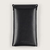 Atlantis Black Leather Crossbody Phone Bag - Atlantis Handmade Shoes - 4110061423543
