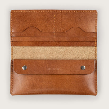 Atlantis Saddle Leather Large Wallet - Atlantis Handmade Shoes - 4110061446542