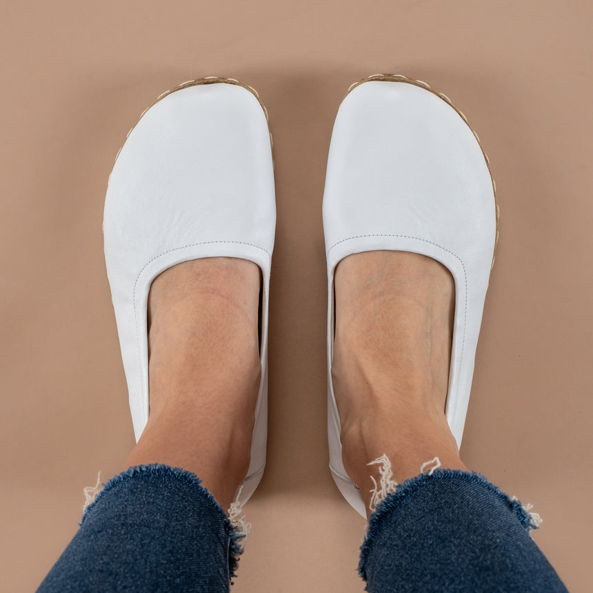 Beyaz Barefoot Babet