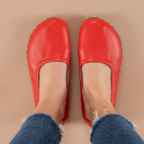 Red Barefoot Ballet Flats